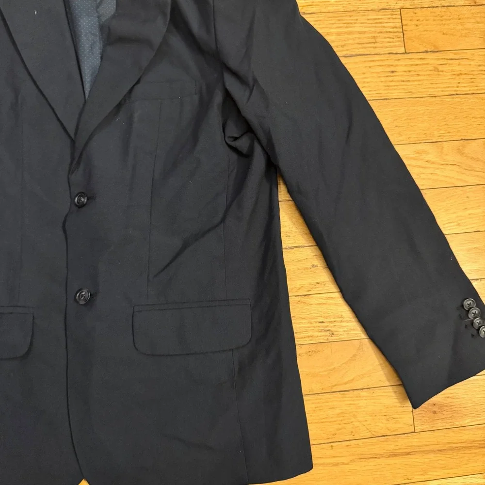 Cat & Jack Boys Navy Blue Blazer Suit‎ Jacket Size 14 Formal Wedding School